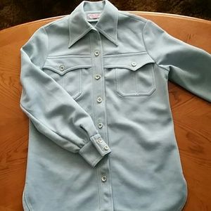 Women's 1970s Thick Polyester Shirt